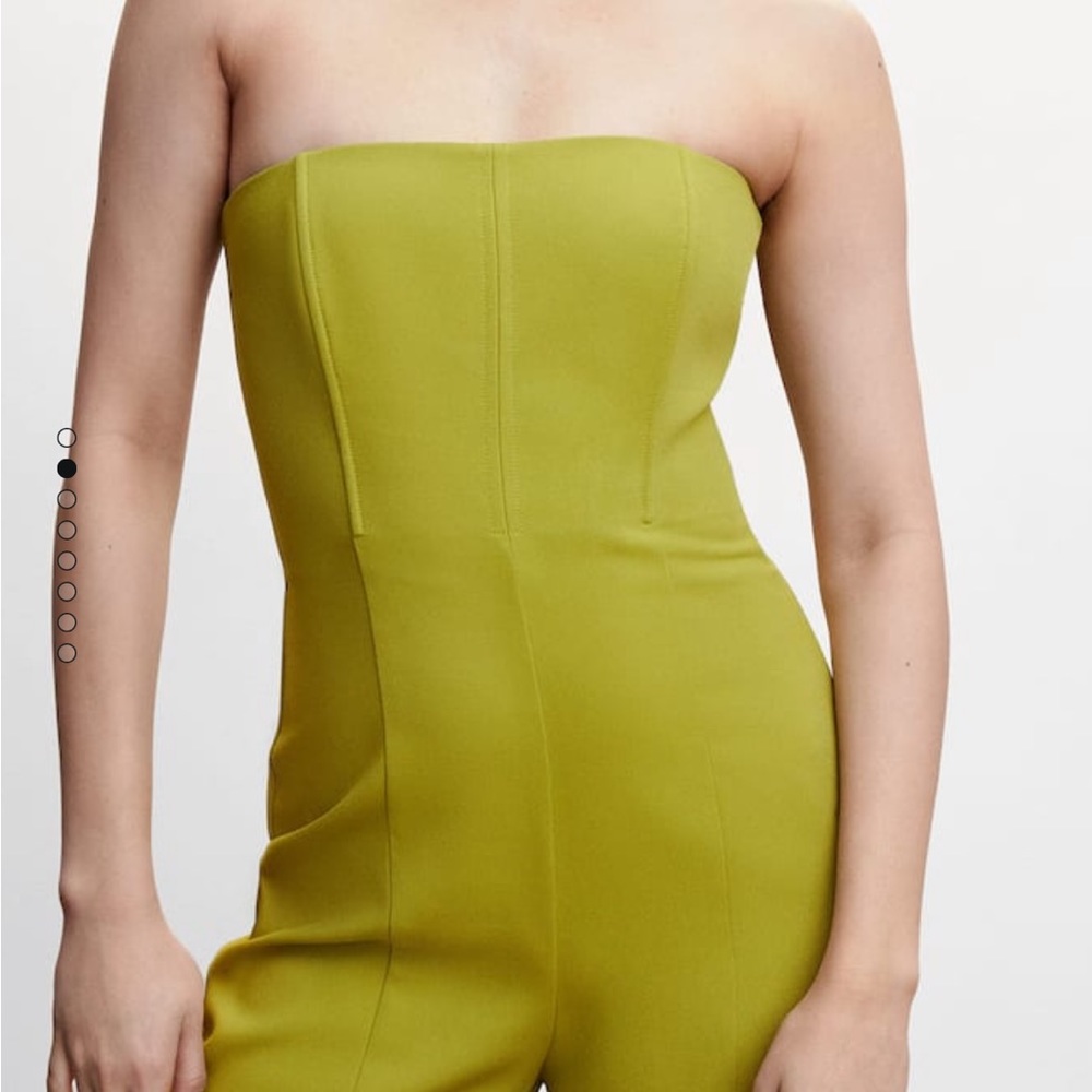 Mango Chartreuse Jumpsuit - Picture 5 of 7